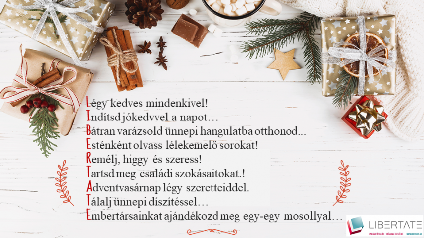 Hangolódjunk az adventi időszakra, az ünnepekre.